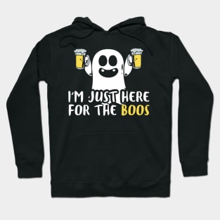 Funny Just Here For The Boos Halloween Design graphic Hoodie